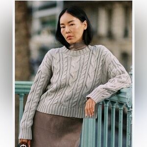 SOLD 🪽 Ozma Patti Cable Knit Sweater in White